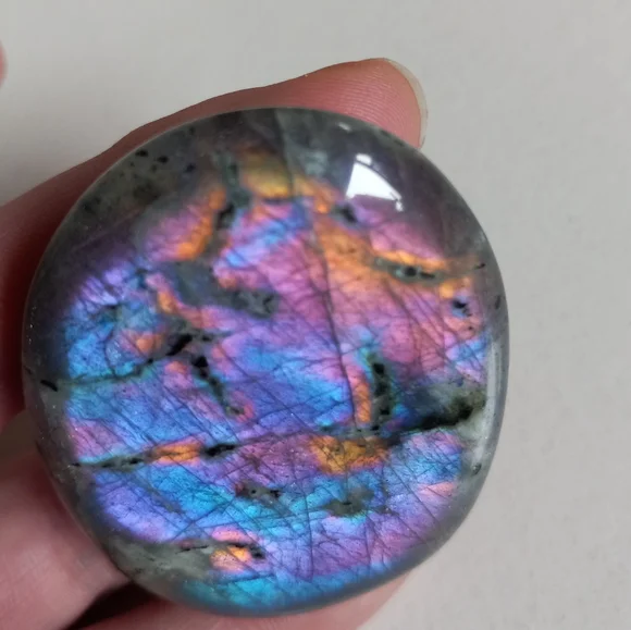 Magical Sunset Flash Labradorite Palmstone!!!!! - Picture 8 of 12